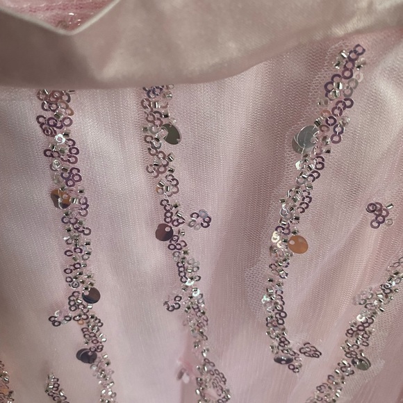 Wedding/ party pink satin dress. - Picture 5 of 7